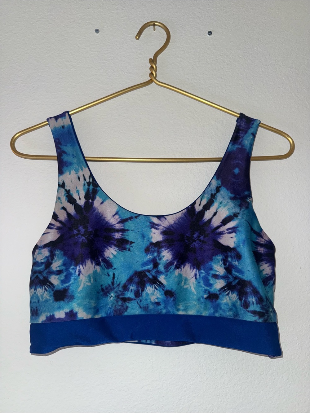 Tie-Dye Reversible Swim Top / Sports Bra